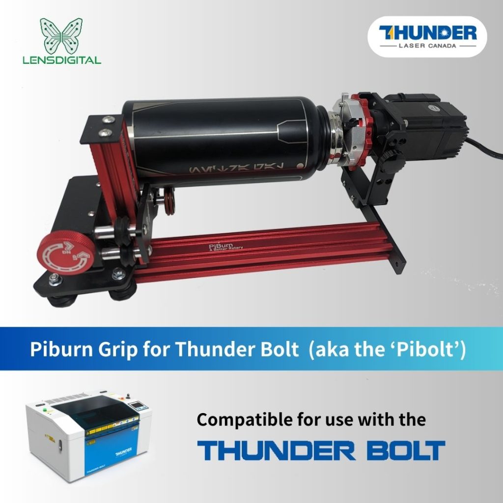 banner with the new thunder bolt rotary by lens digital piburn grip. design specifically for use with the Thunder bolt machine