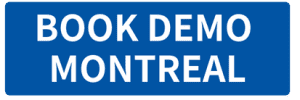 BLUE BUTTON WHITE TEXRT "BOOK DEMO montreal"