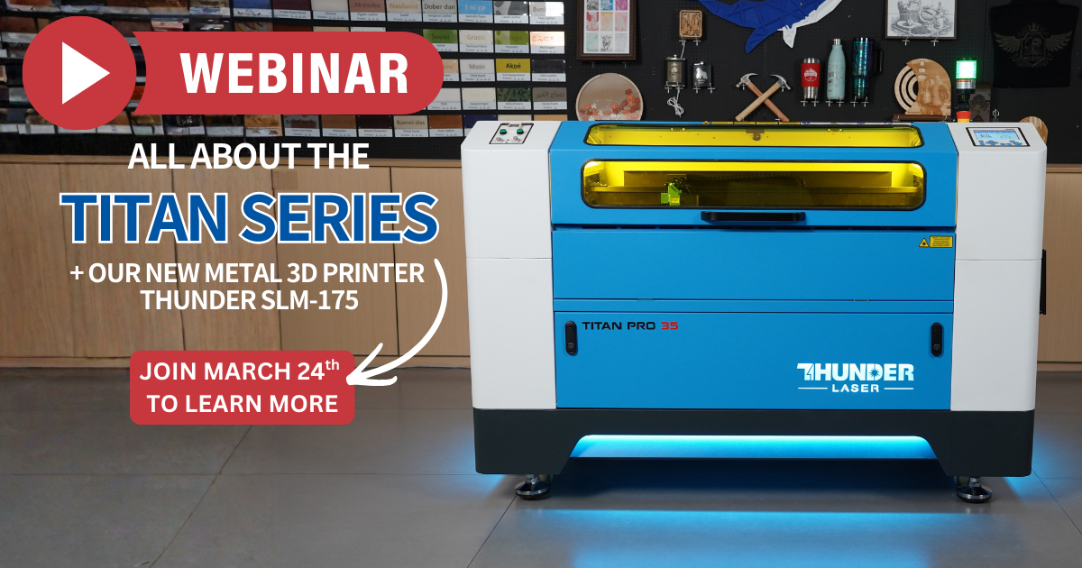 webinar about the Titan series our new the metal 3d printer Thunder slm 175 march 24 9 am mst