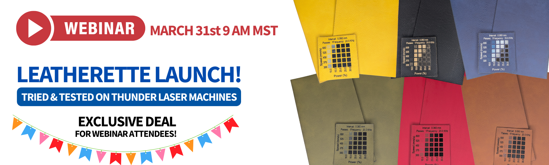 banner ;eatherette launch